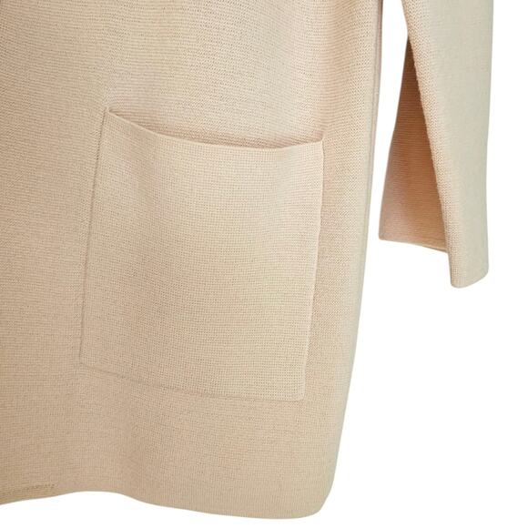 J. Crew Blush Pink Sophie Open Front Sweater Blazer - Picture 4 of 6